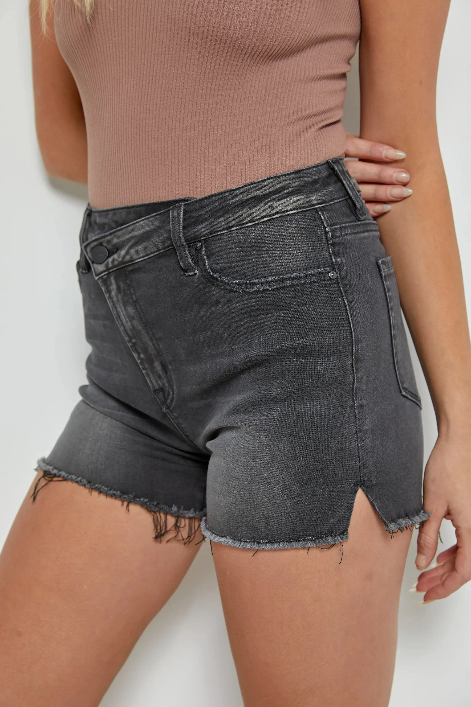 Black Cross Over Shorts