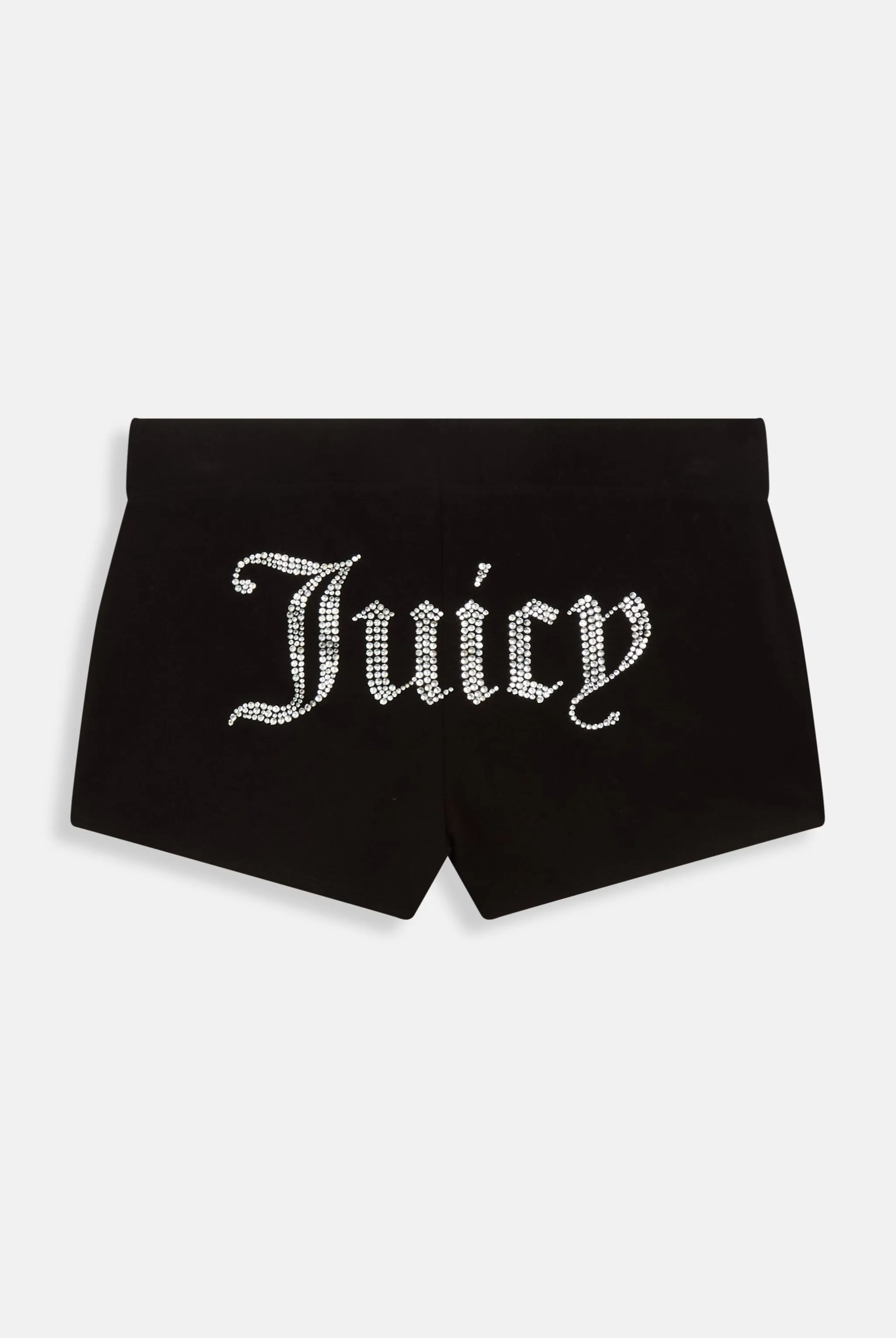BLACK LUXURY JERSEY DIAMANTÉ BOOTY SHORT