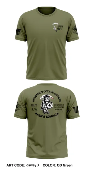 blt 1-4 15th meu Core Men's SS Performance Tee - csweyb