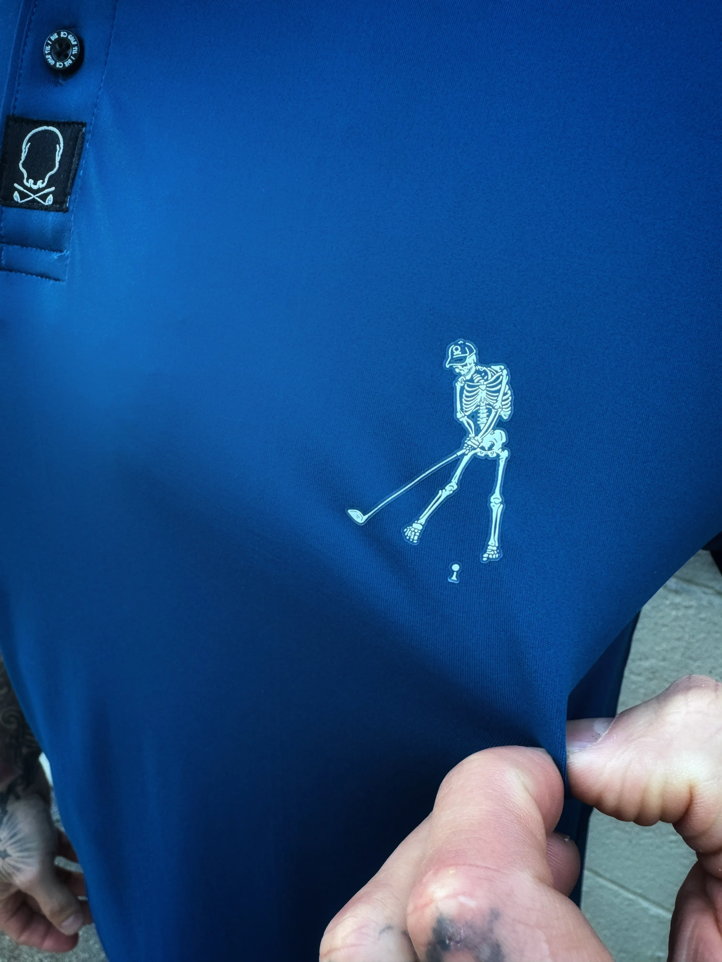 BLUE MAVERICK GOLF POLO