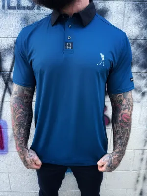 BLUE MAVERICK GOLF POLO