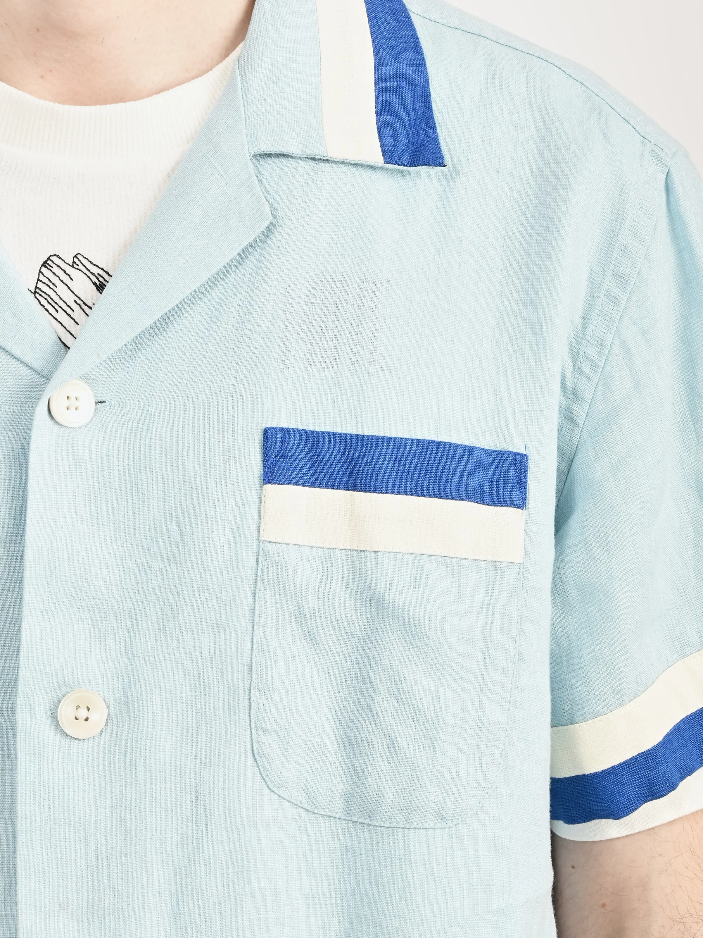 Blue/White Seedling Stripe Shirt