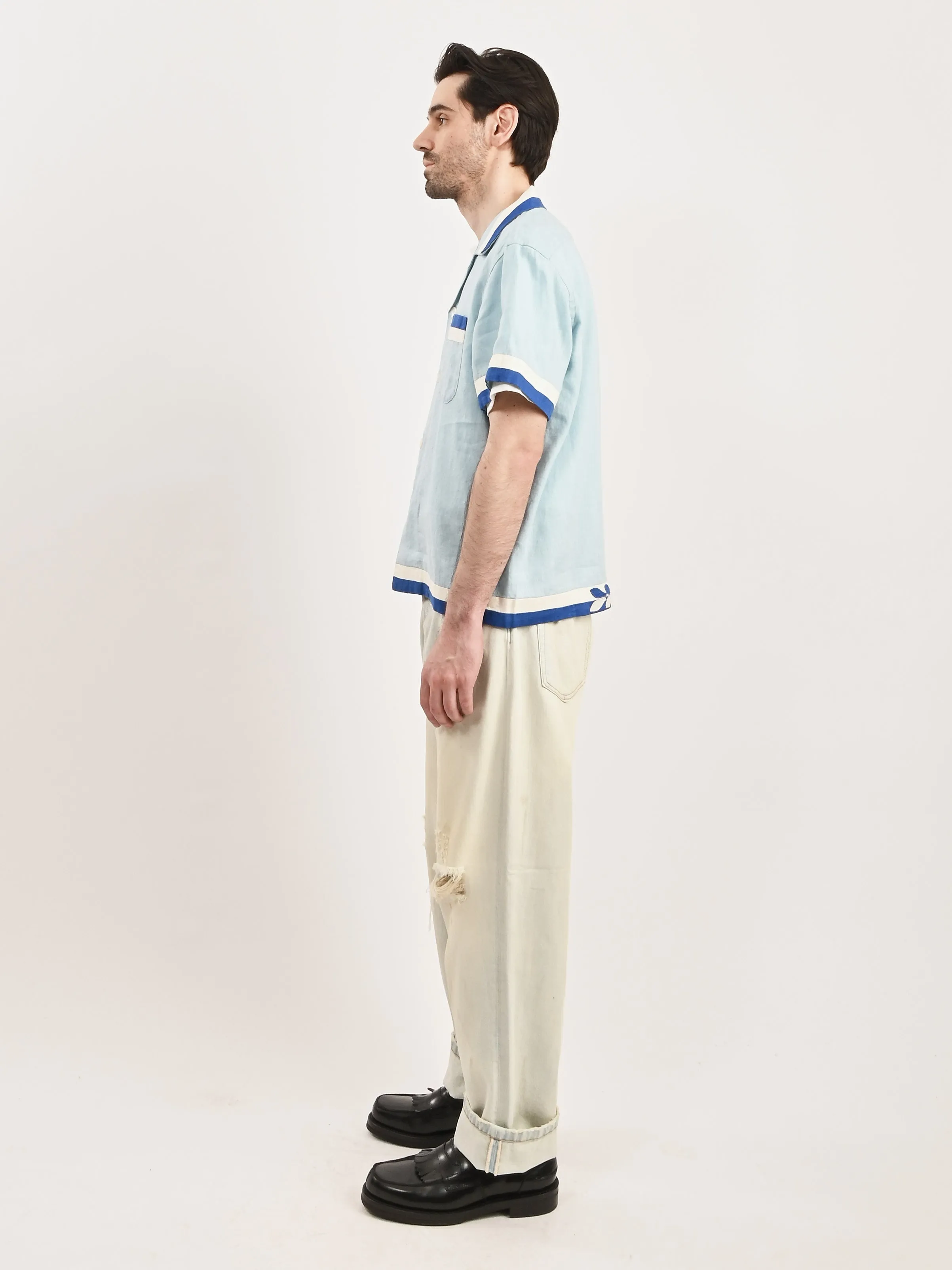 Blue/White Seedling Stripe Shirt