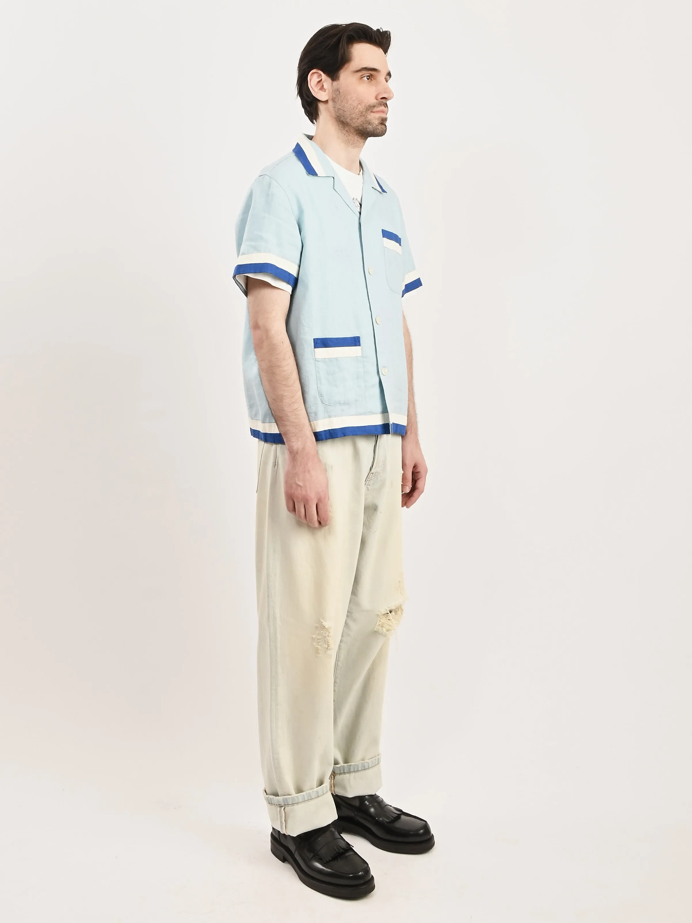 Blue/White Seedling Stripe Shirt