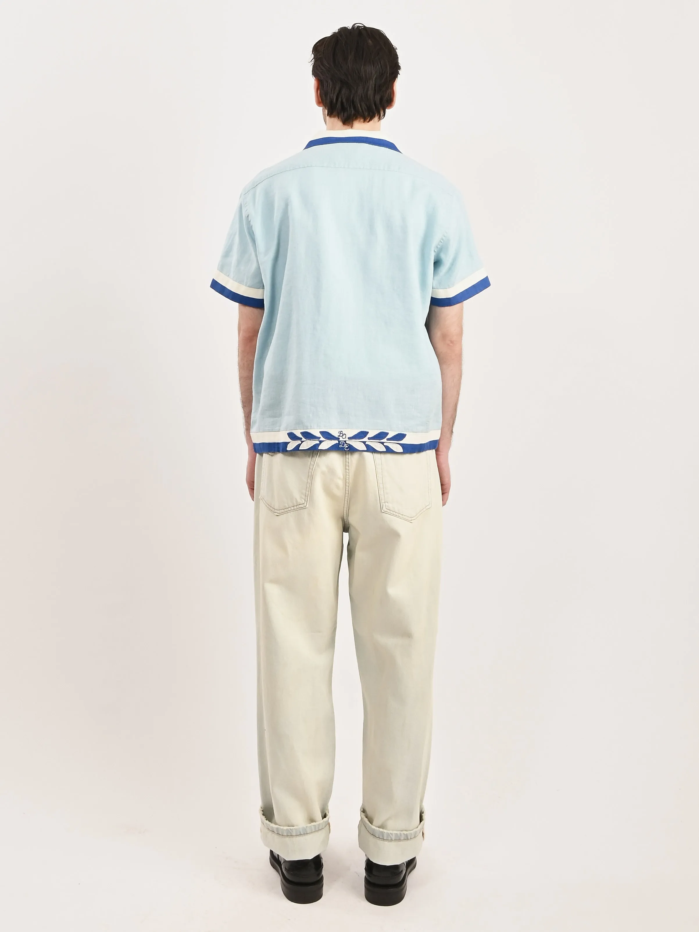 Blue/White Seedling Stripe Shirt