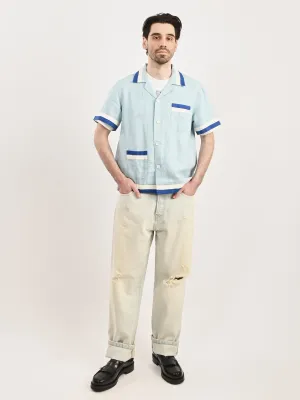 Blue/White Seedling Stripe Shirt