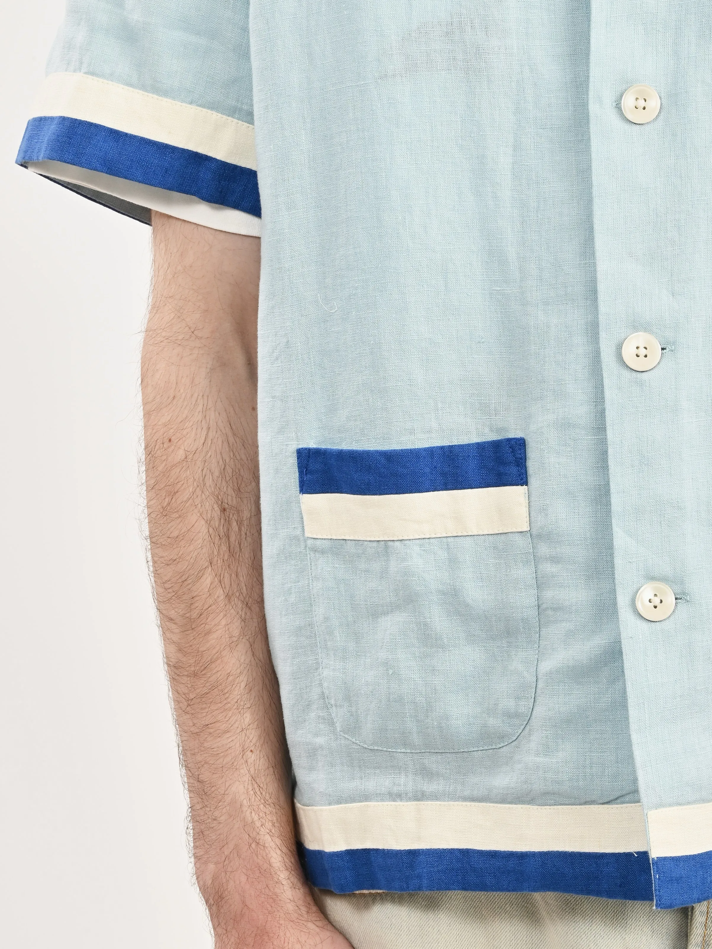 Blue/White Seedling Stripe Shirt