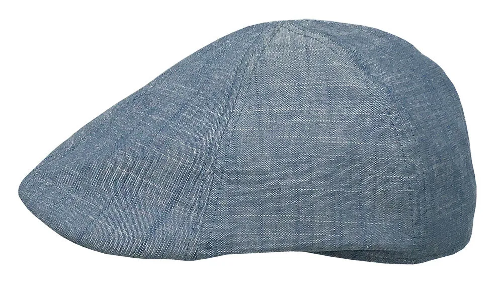 Broner Linen Mix Pub Cap in Blue