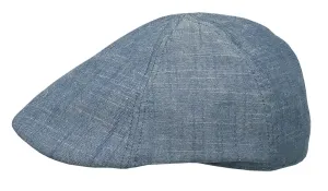 Broner Linen Mix Pub Cap in Blue