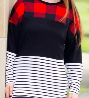 Buffalo Plaid Top