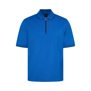 Bugatti Men's Golf T Shirt With Zip Blue