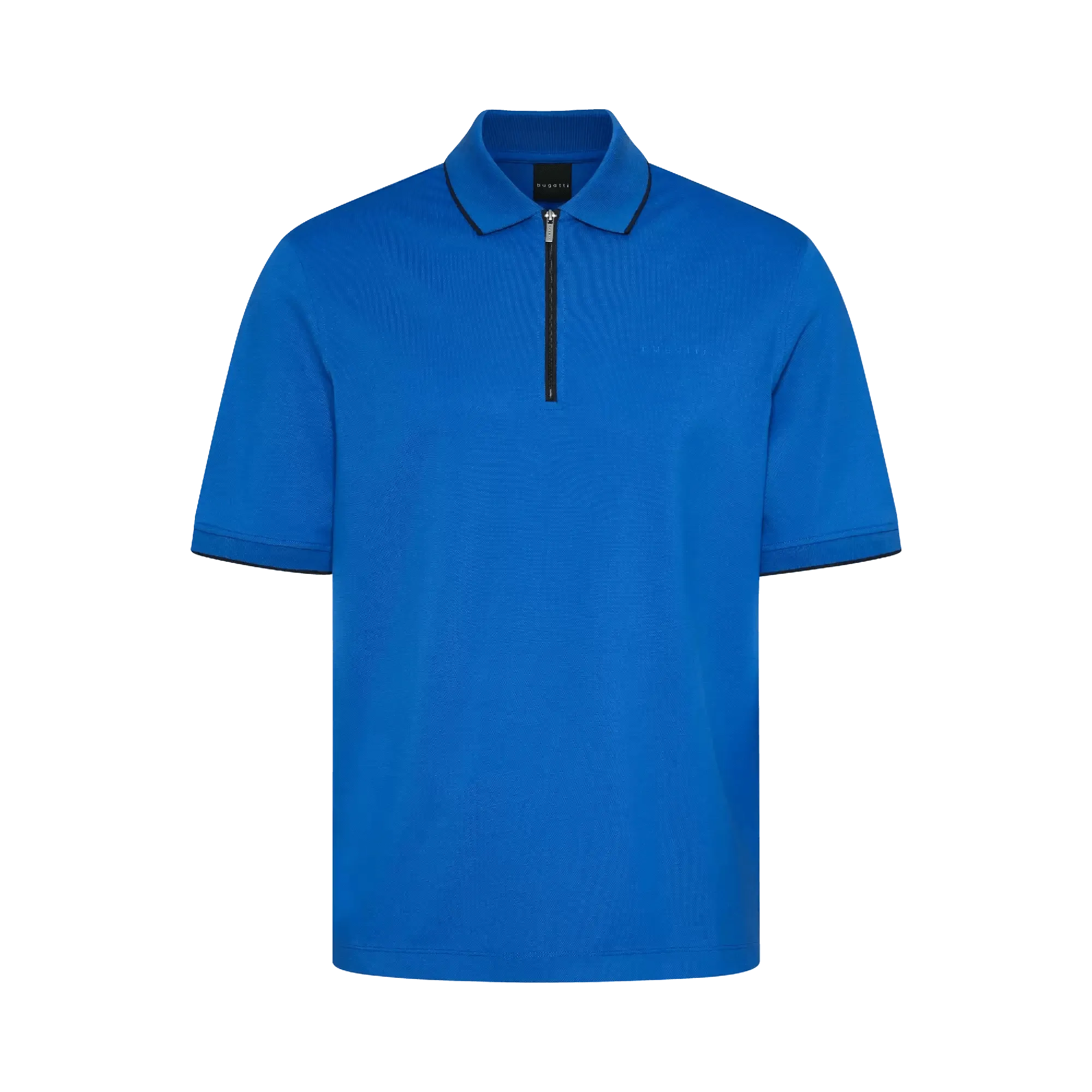 Bugatti Men's Golf T Shirt With Zip Blue