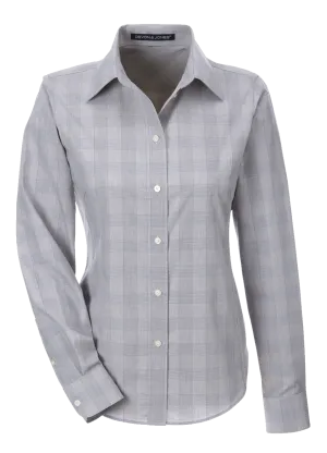 C1698W Ladies Crown Collection Glen Plaid Shirt