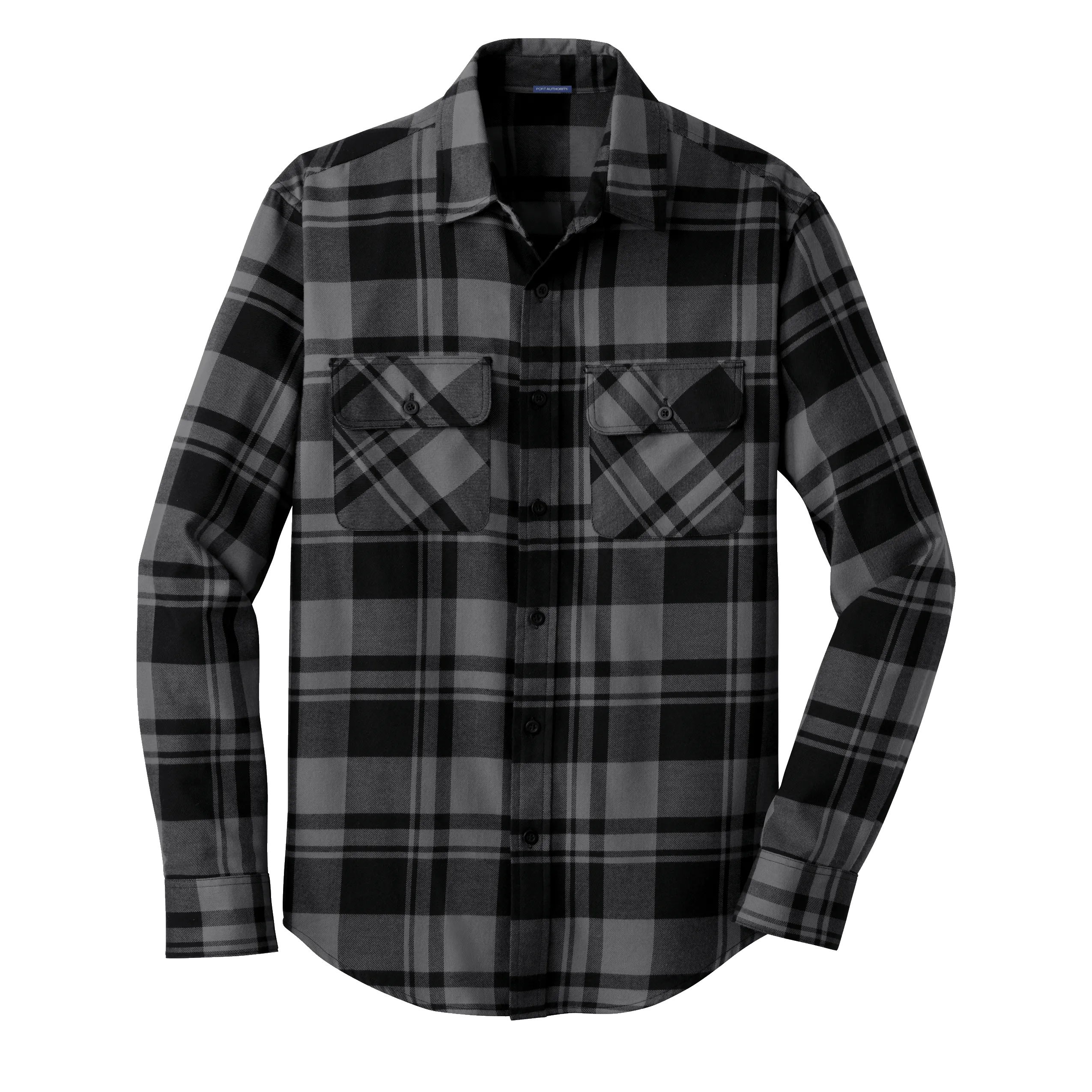 C1807M Mens Plaid Flannel Shirt