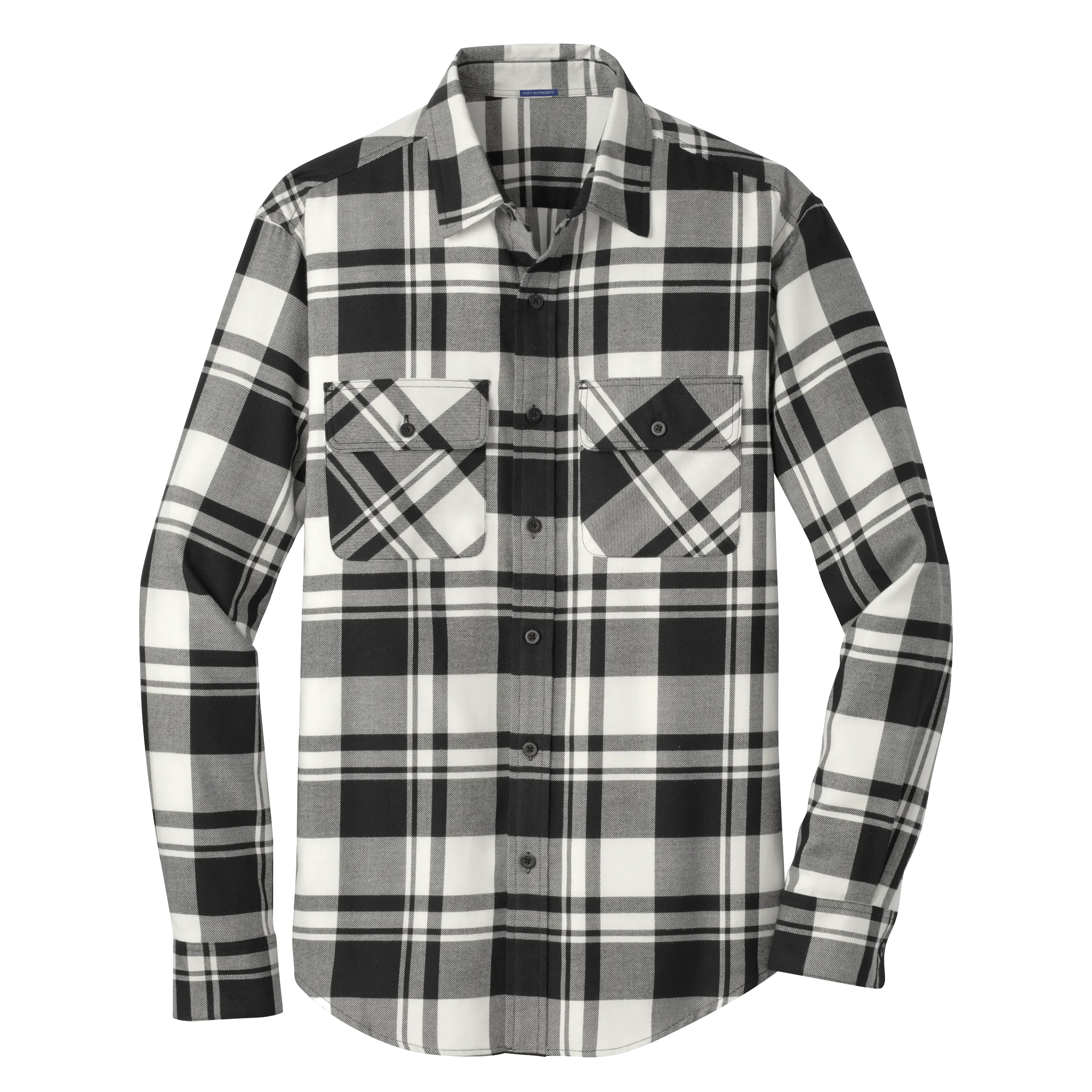 C1807M Mens Plaid Flannel Shirt