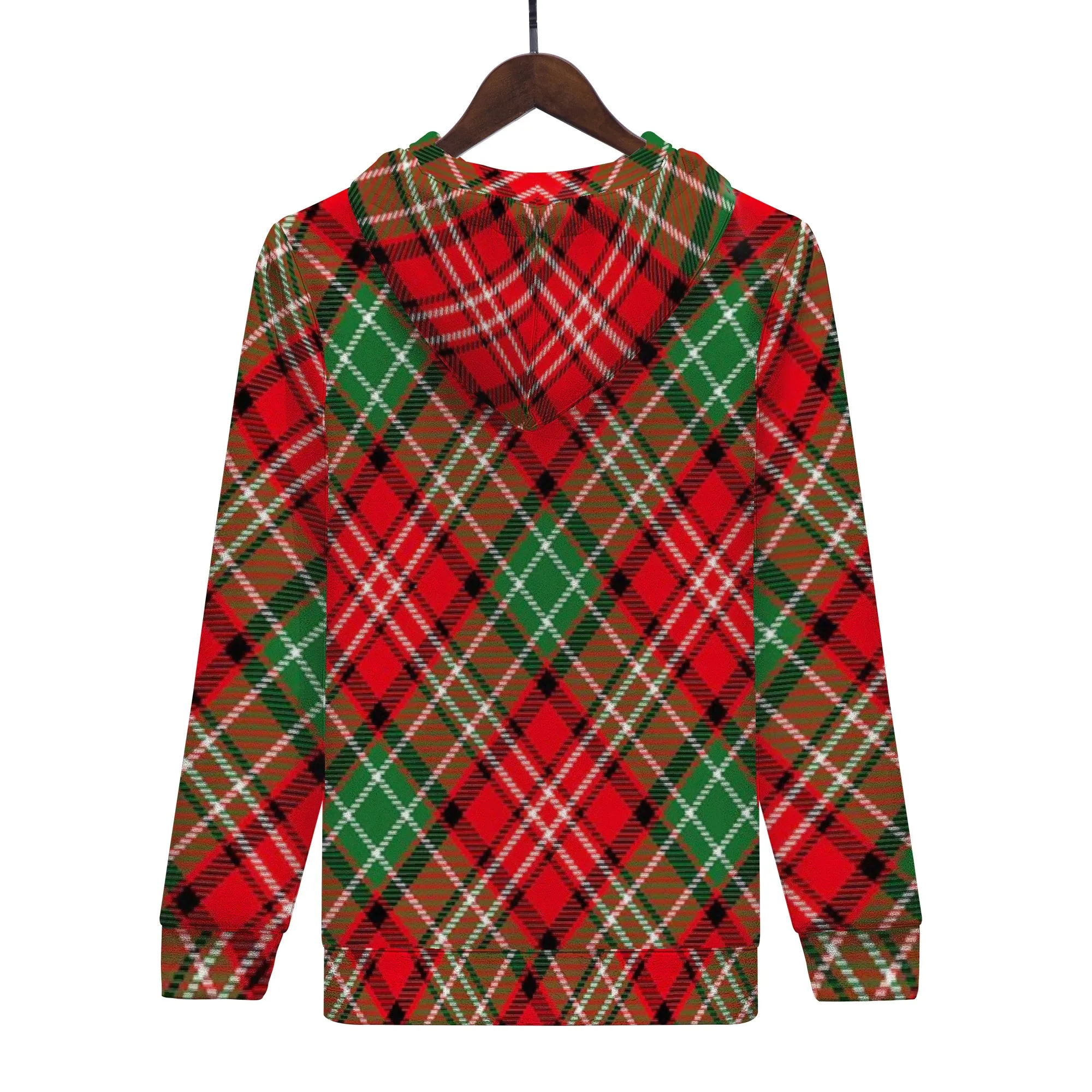 Christmas Plaid Men's/Unisex All Over Print Hoodie