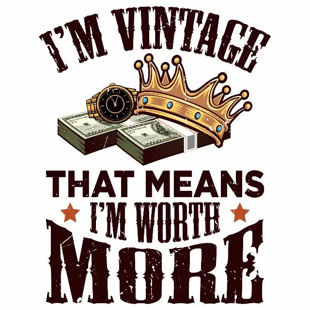 Classic men's T-shirt I'M VINTAGE