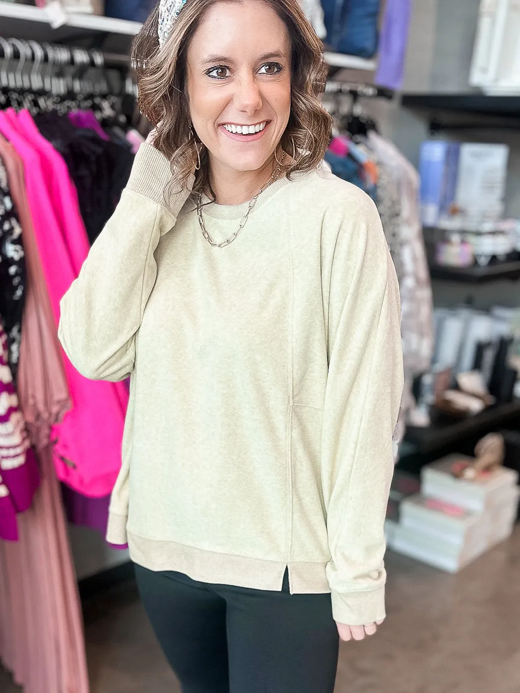 Color Me In Comfort Brushed Pullover