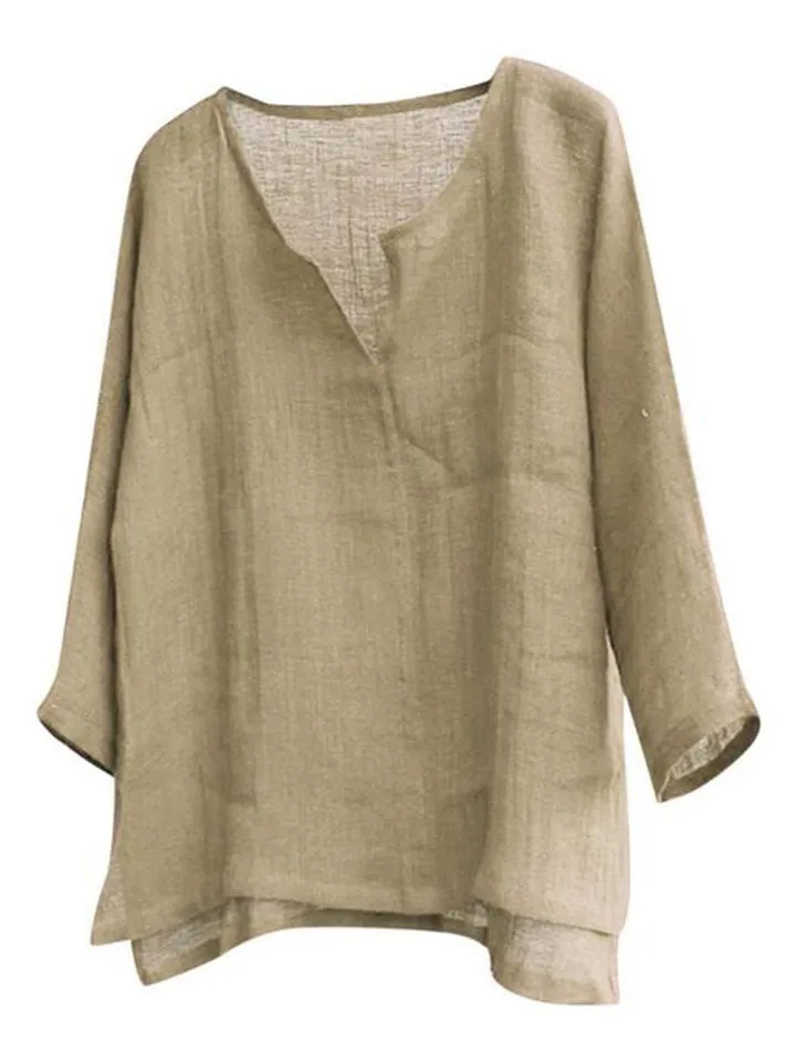 Comfy Solid Color Loose Shirts For Men