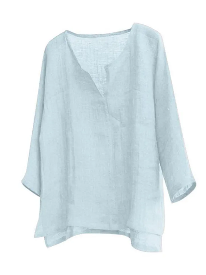 Comfy Solid Color Loose Shirts For Men