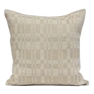 Commune Shaker Plaid in Cloud Pillow