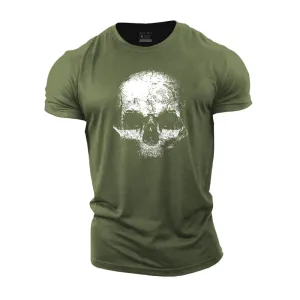 Cotton Skull Graphic Men's T-shirts