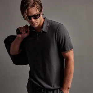 Crisp Cotton Terry Polo - Magma