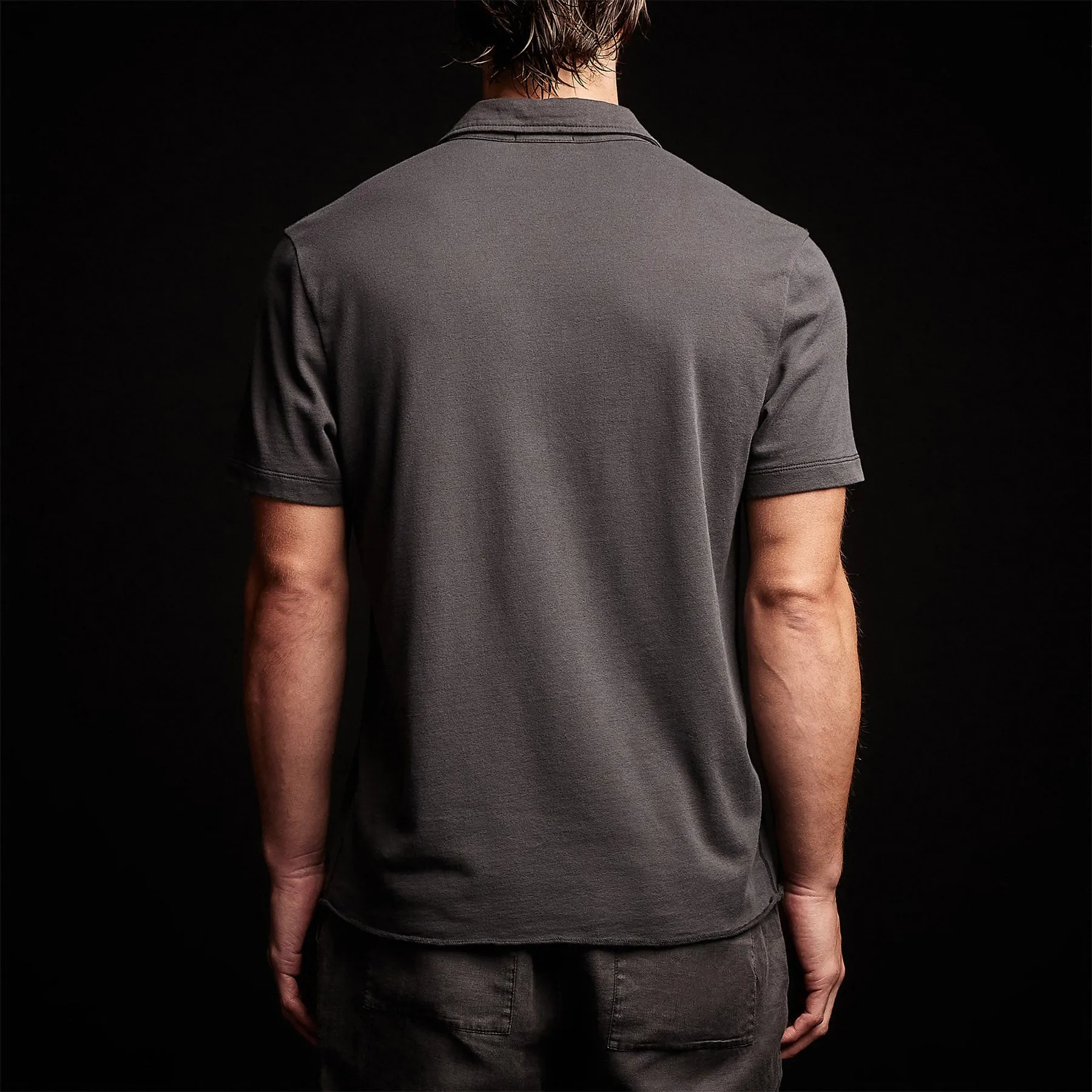 Crisp Cotton Terry Polo - Magma