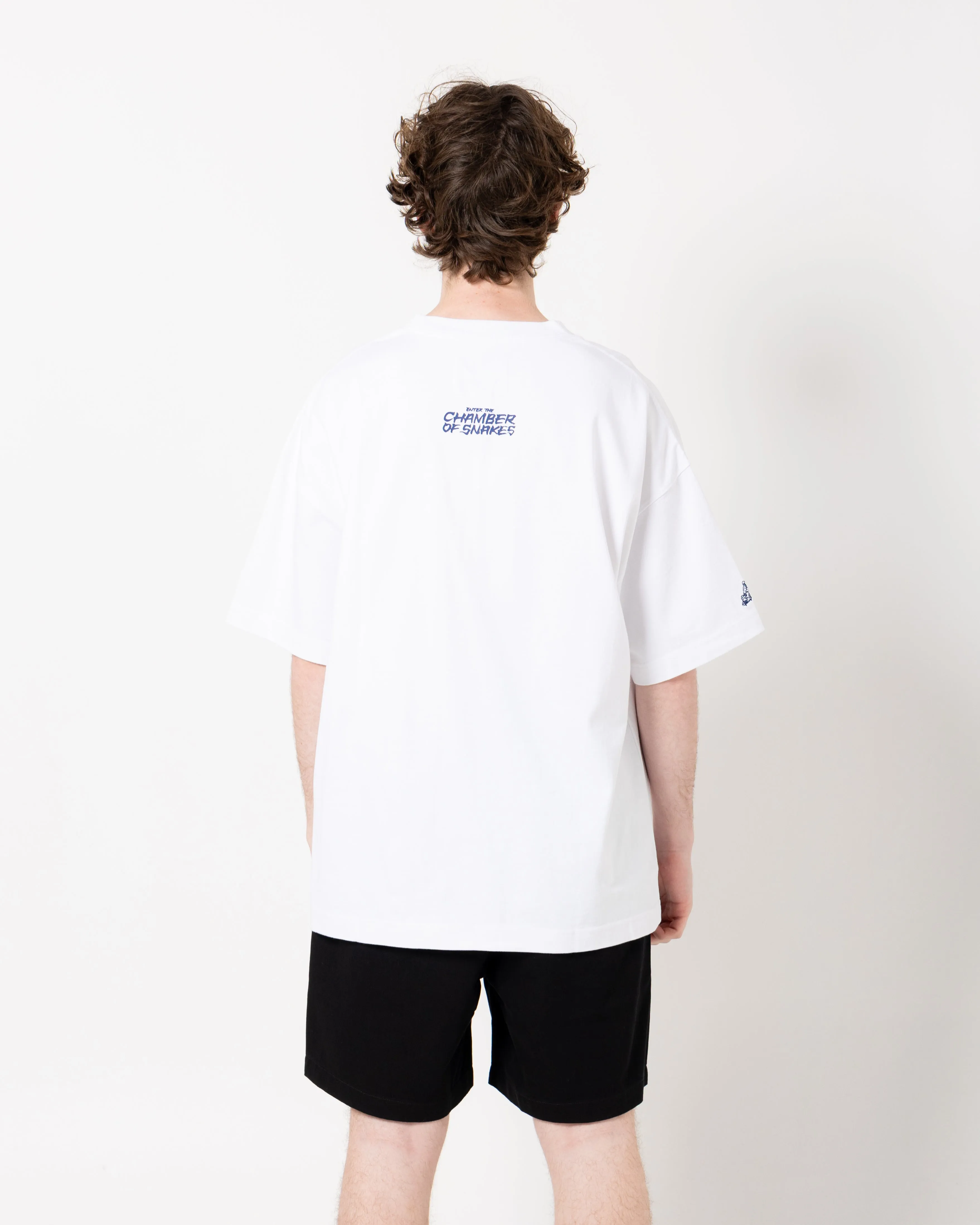 Crossover x Temple of Skate 'The Chamber of Snakes' Tee | White