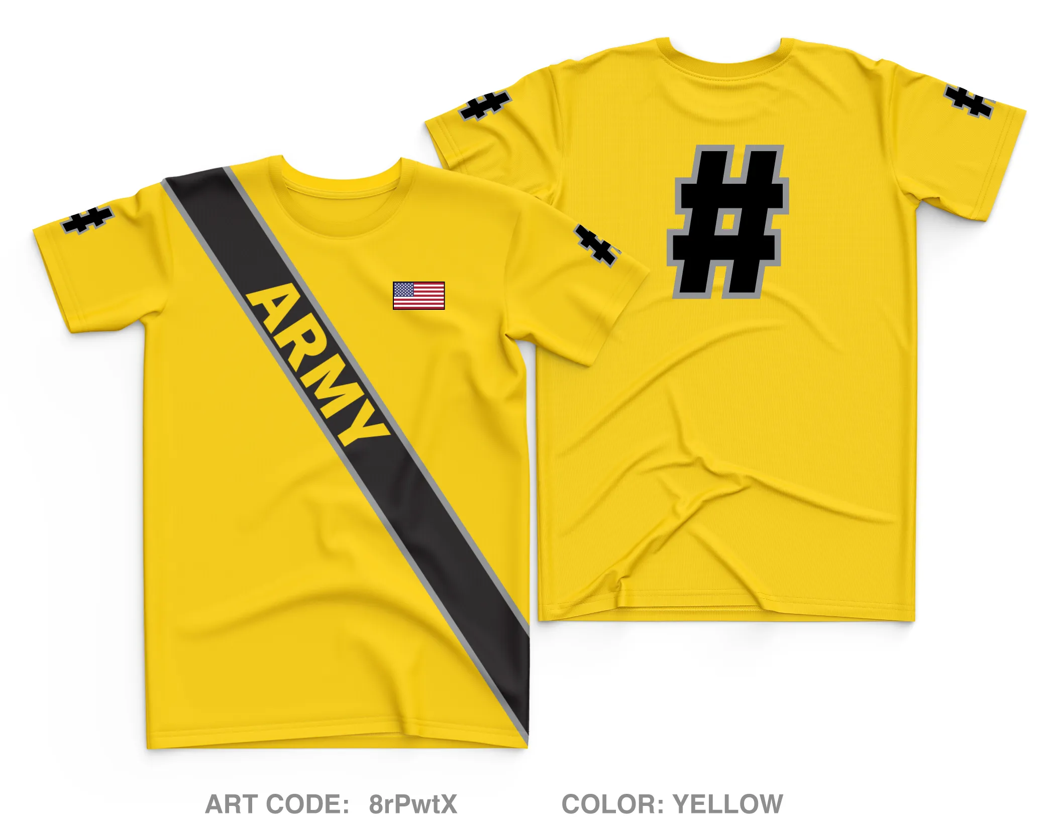 CUSTOM Army Polo Club Core Men's SS Performance Tee - 8rPwtX