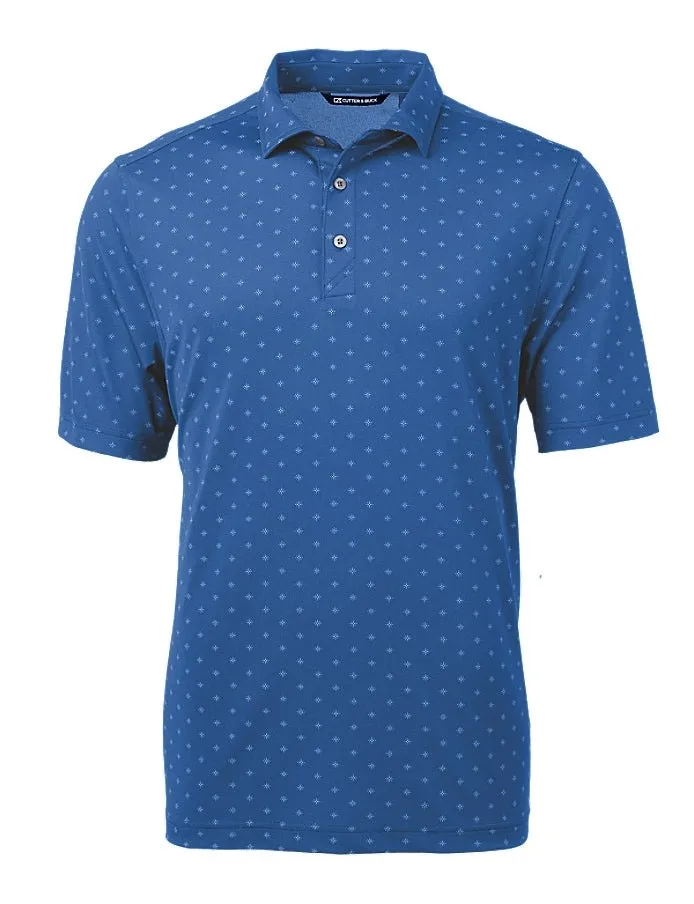 Cutter & Buck Men's Virtue Eco Pique Tile Print Recycled Polo