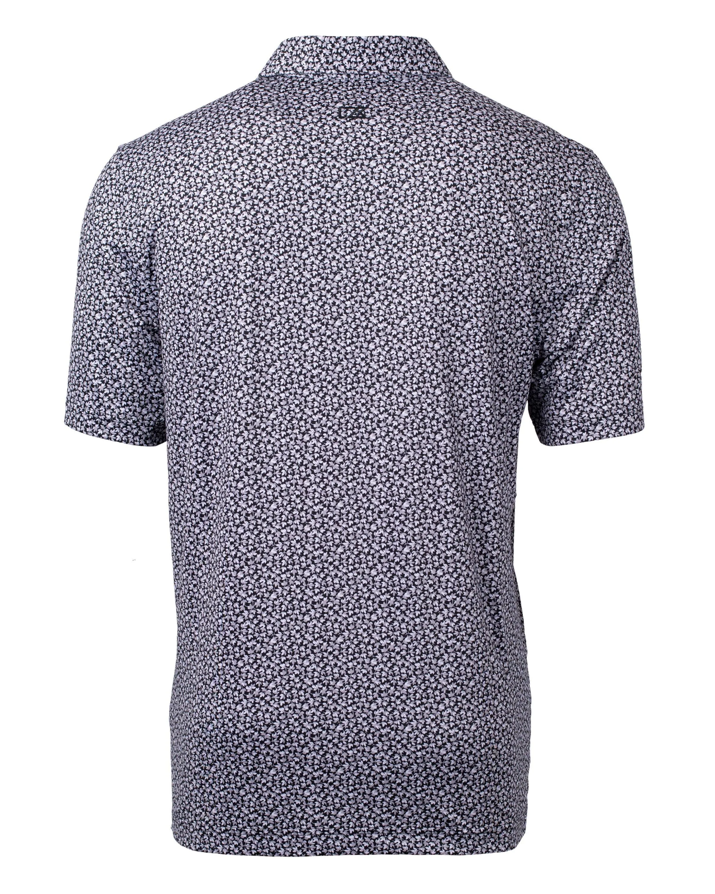 Cutter & Buck Pike Magnolia Print Stretch Men's Polo