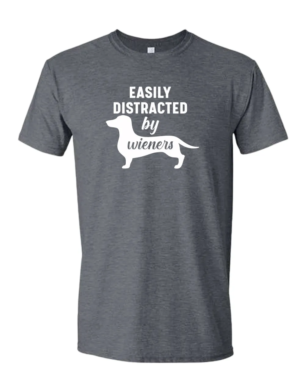 Easily distracted by wieners t-shirt, wieners dog lover t-shirt