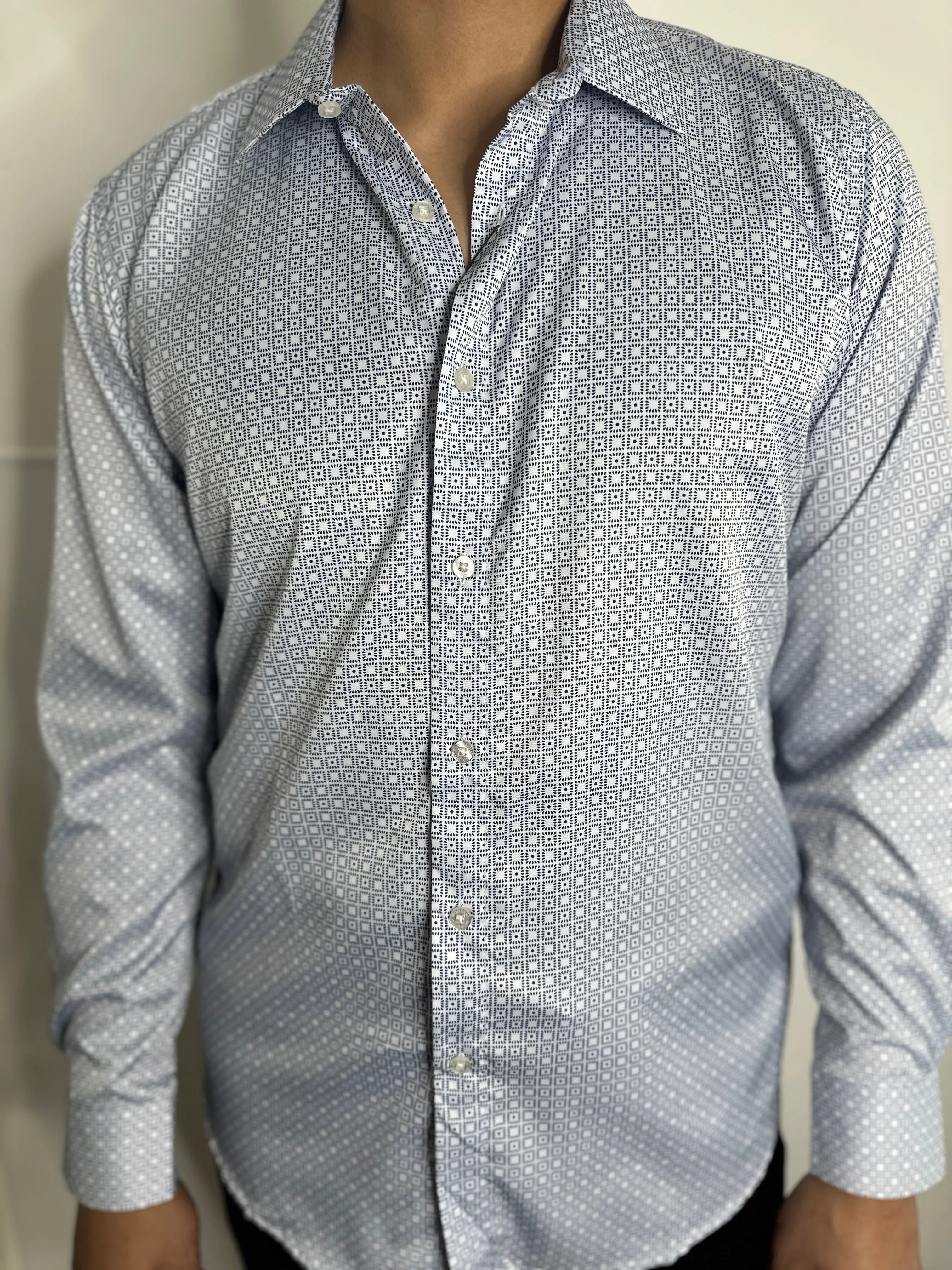 Edwin Moderno Blue Print Shirt