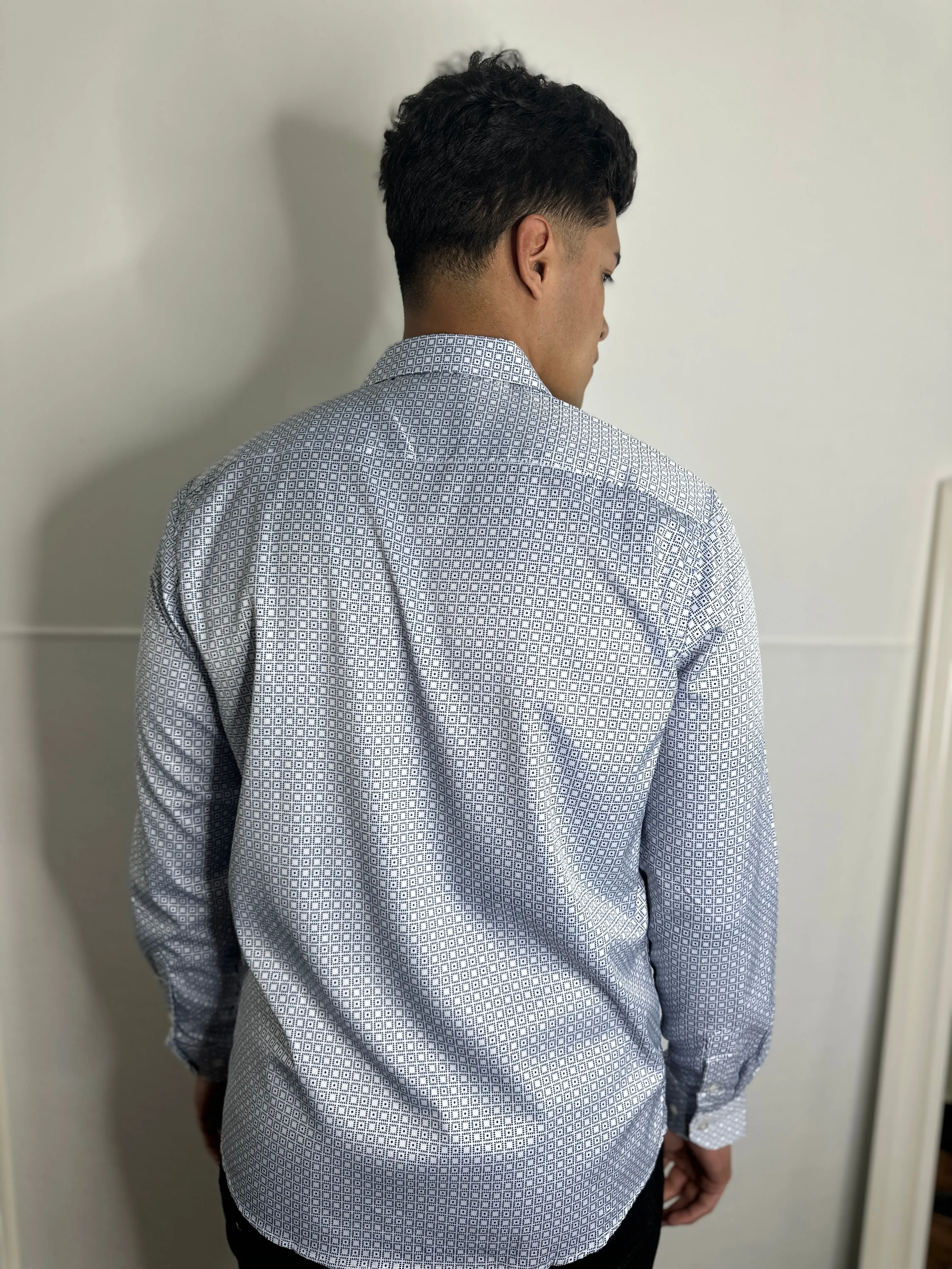 Edwin Moderno Blue Print Shirt