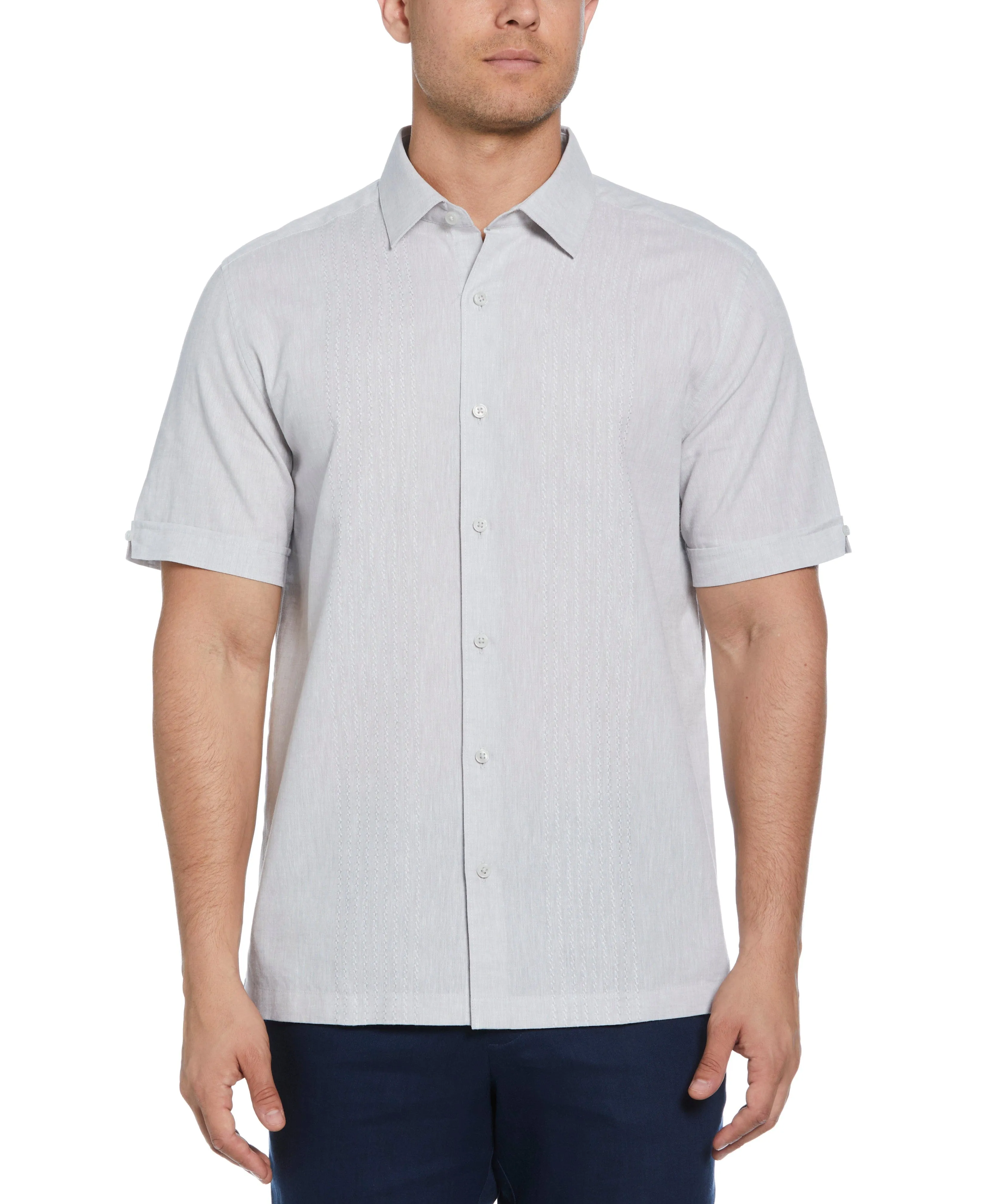 Engineered Dobby Panels Shirt