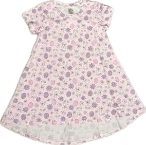 esme- Pink Bunny Girl Short Sleeve Dress