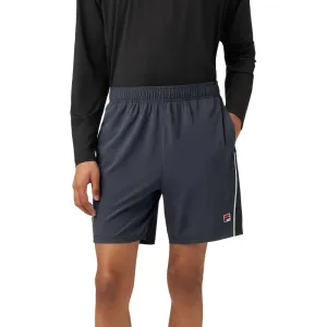 Fila Men's Piped Stretch Woven Short (Ebory/White)