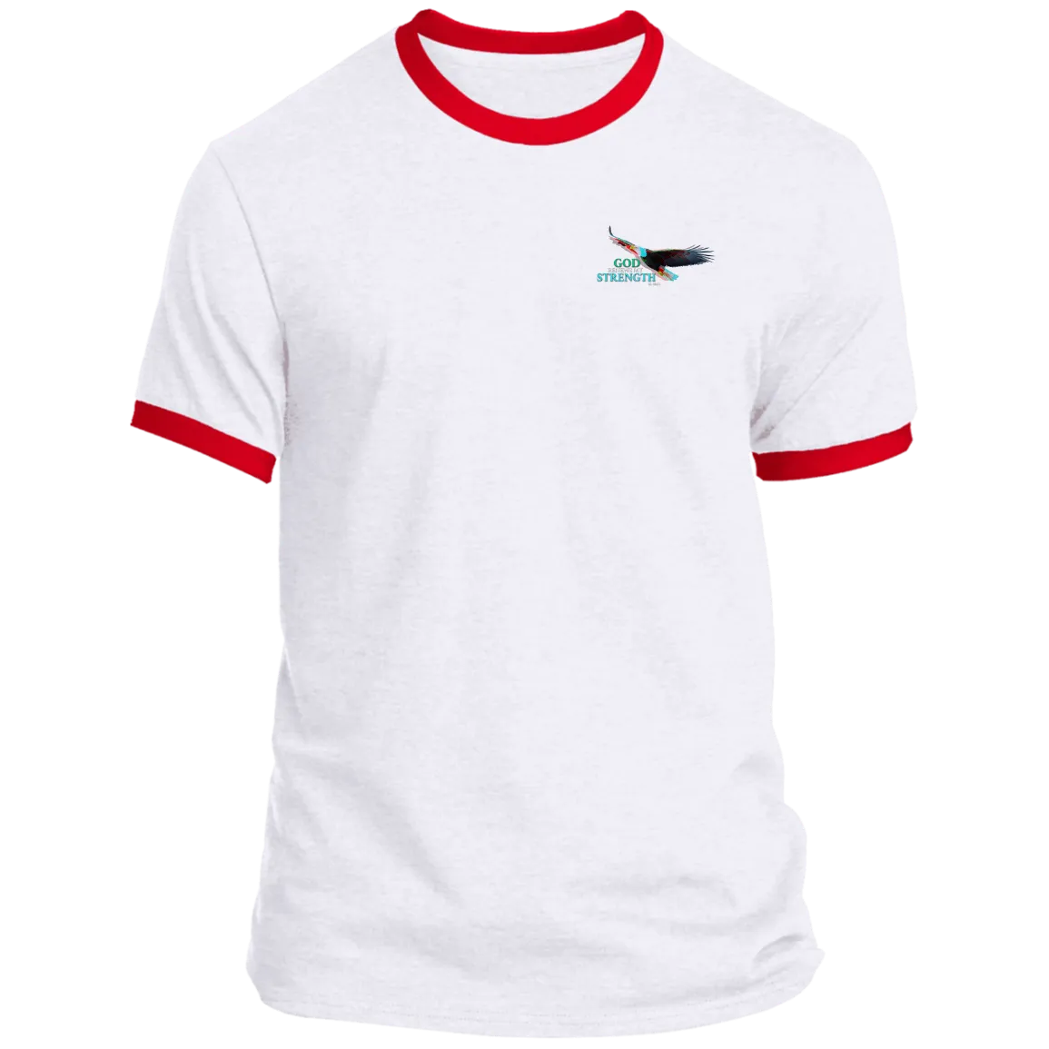 God Renews My Strength Men’s Ringer Tee