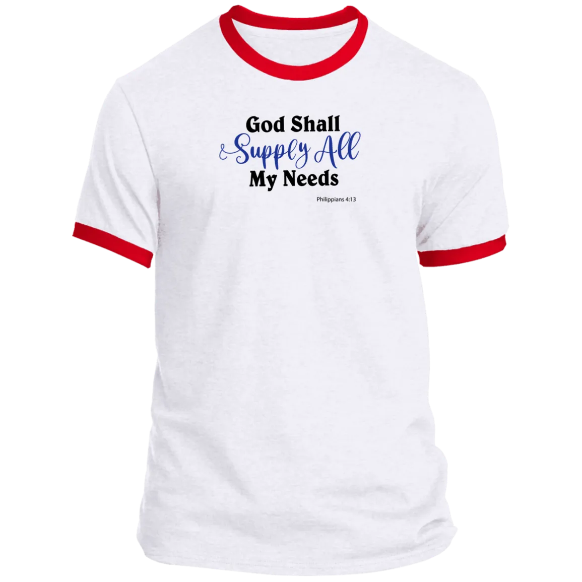 God Shall Supply Men’s Ringer Tee