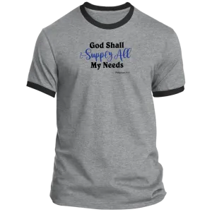 God Shall Supply Men’s Ringer Tee