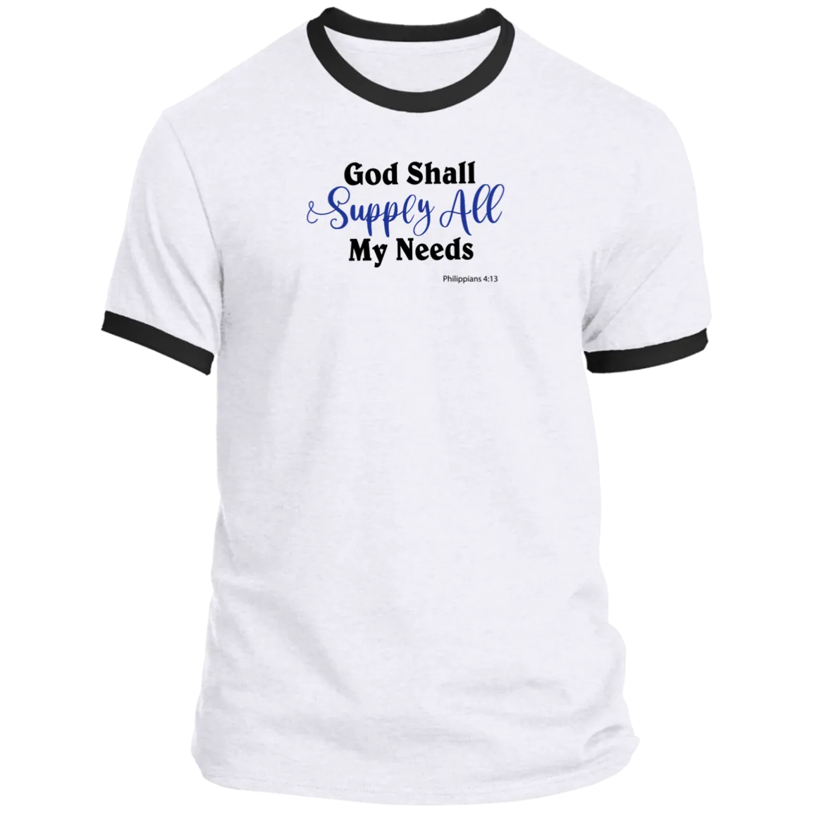 God Shall Supply Men’s Ringer Tee