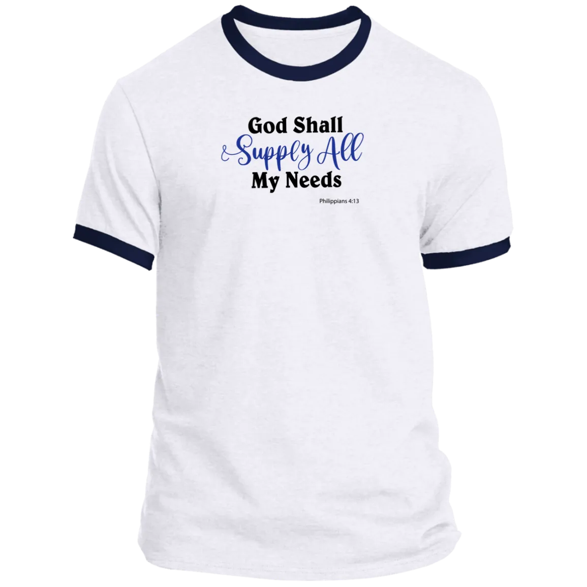God Shall Supply Men’s Ringer Tee