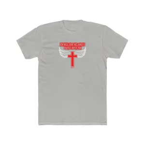 God Will Give His Angels Charge Over You Men's Cotton Crew Tee