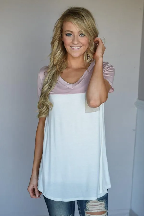 Got a Little Change in My Pocket Top ~ Light Pink
