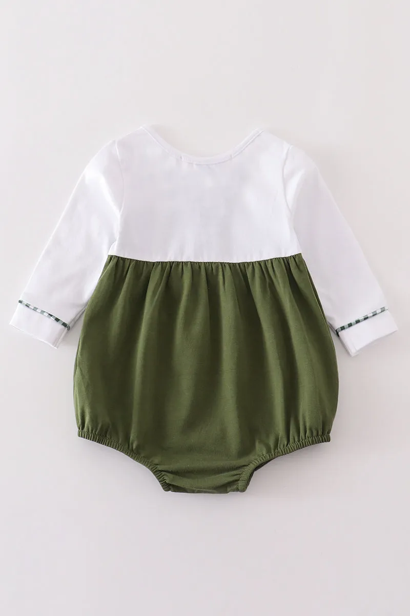 Green Plaid Girl Bubble