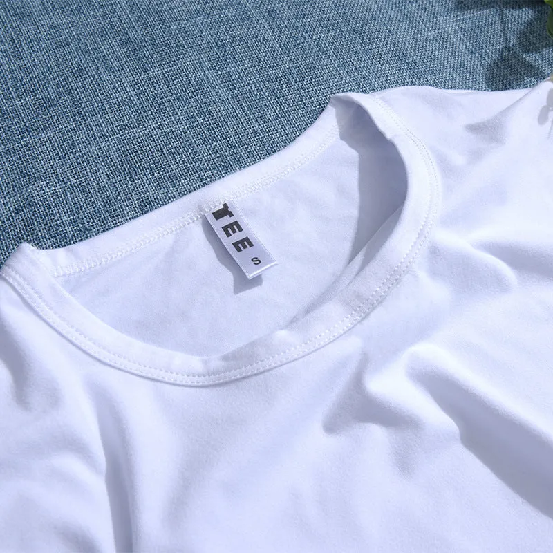 Hello Christmas Women White T-Shirt V