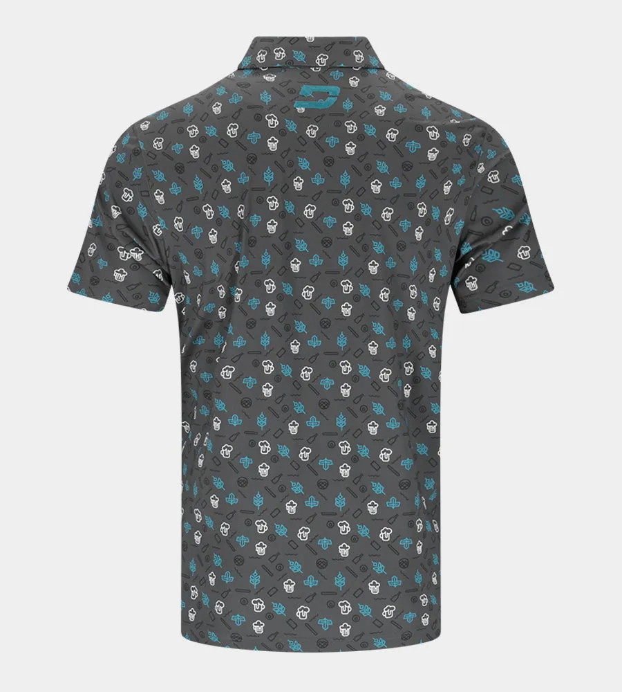 HOPS N BARLEY POLO - BLACK
