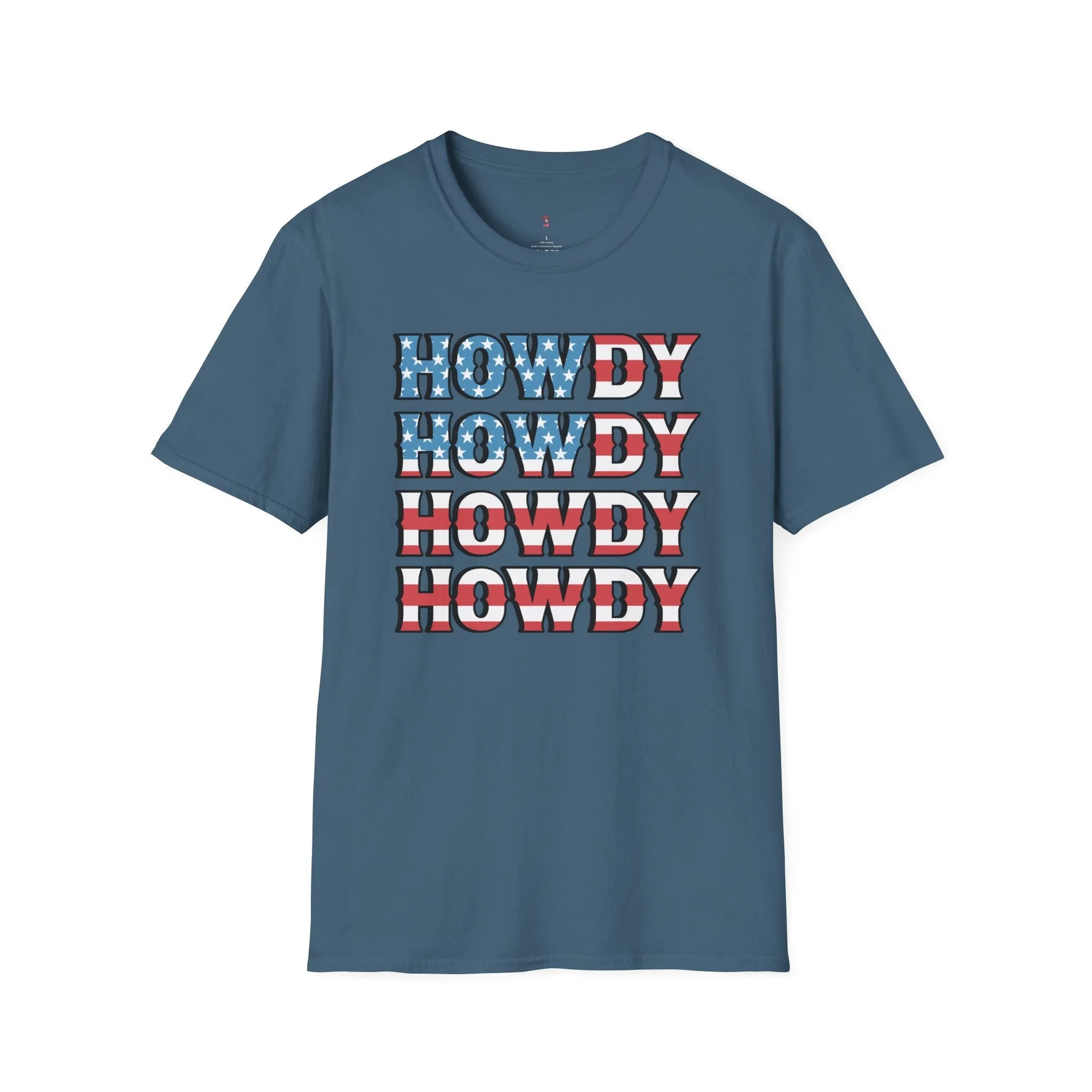Howdy Tee, 4th of July, Western,  Softstyle T-Shirt