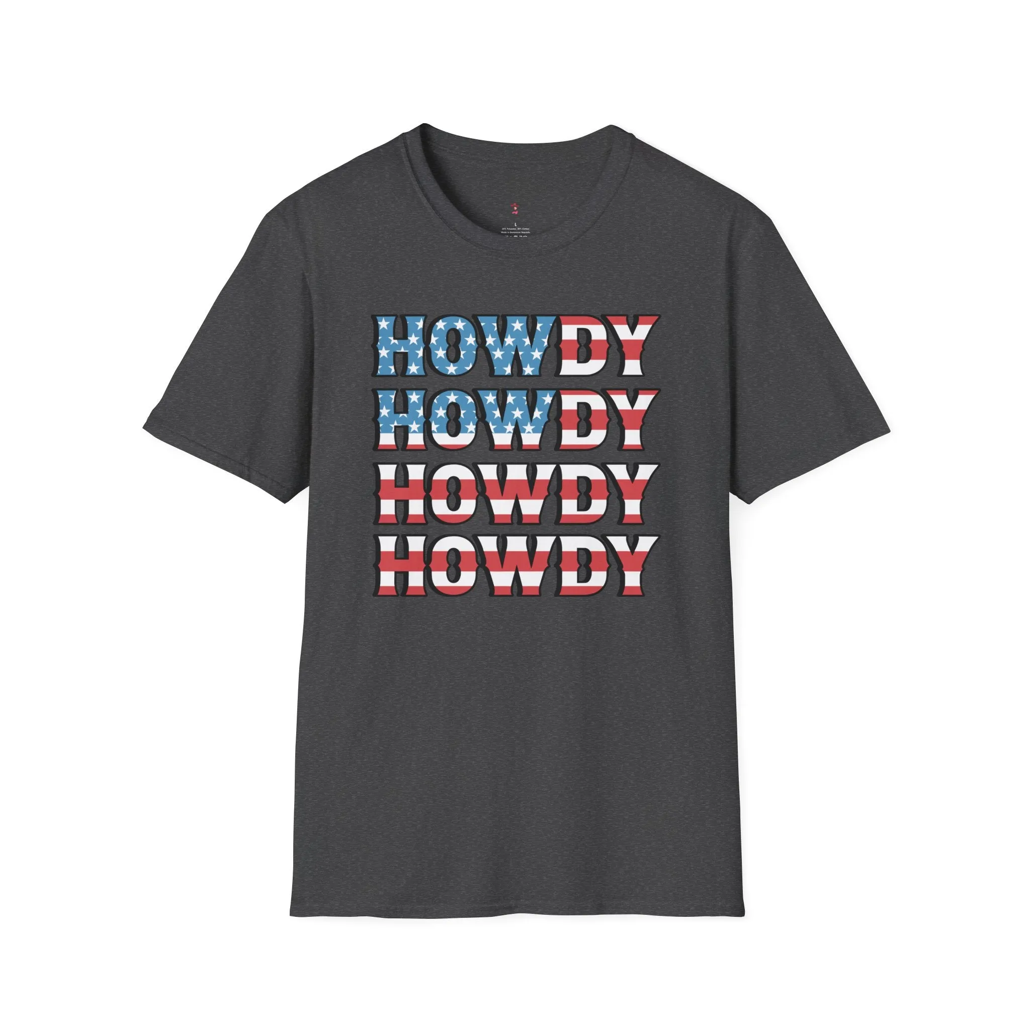 Howdy Tee, 4th of July, Western,  Softstyle T-Shirt